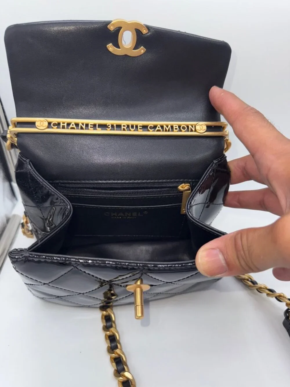 Chanel Mini Top Handle Flap Bag
